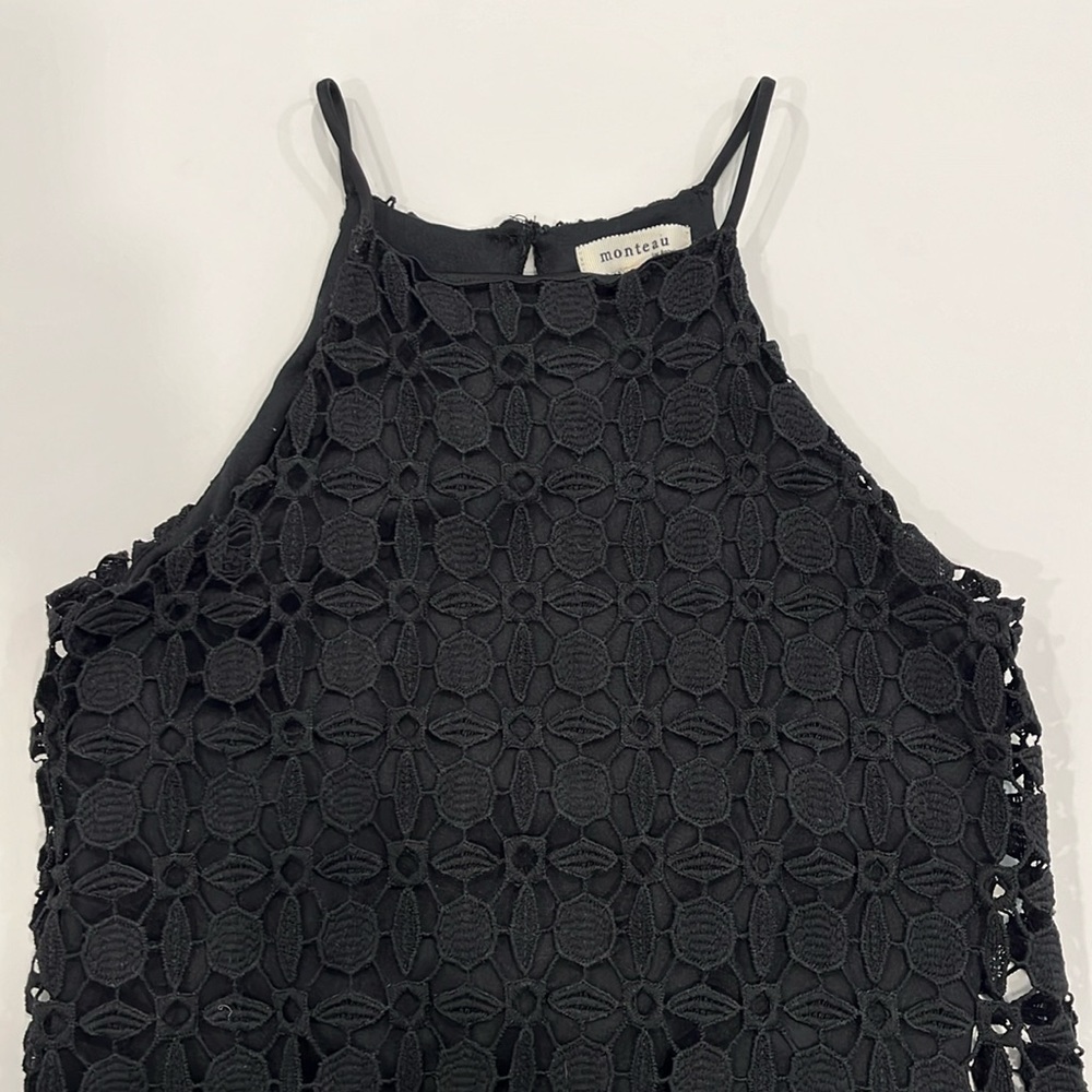 Monteau Black Lace Dress